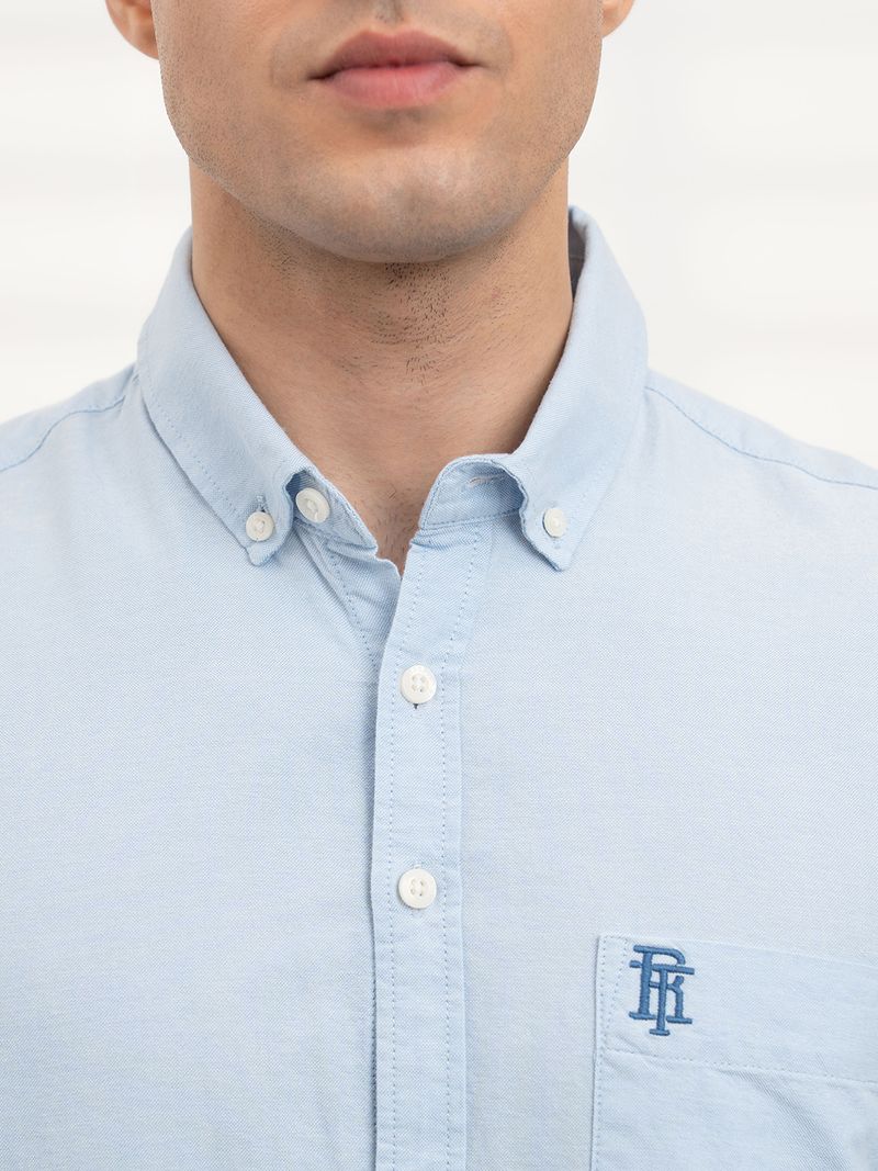REDTAPE Men's Solid Casual Button Down Shirt - Image 5