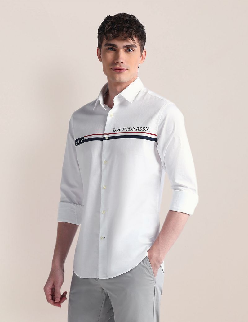 U.S. POLO ASSN. Men Regular Fit Solid Casual Shirt - Image 6