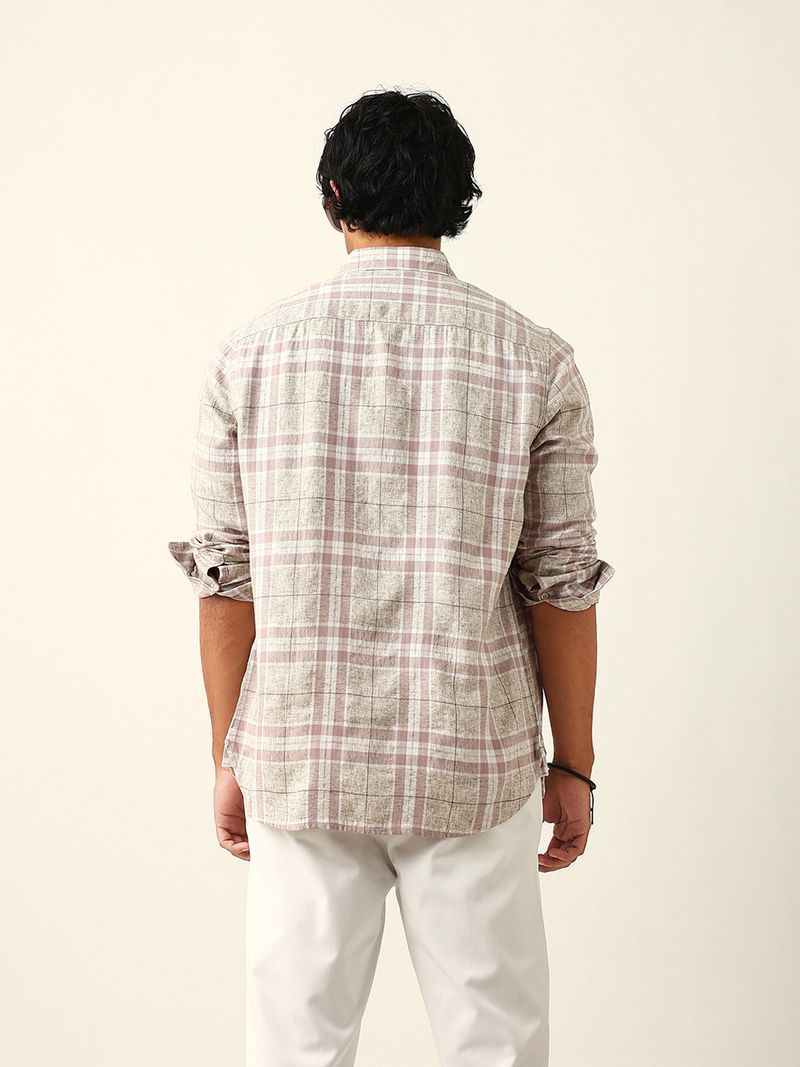 THE BEAR HOUSE Men Slim Fit Checkered Shirt - Image 4