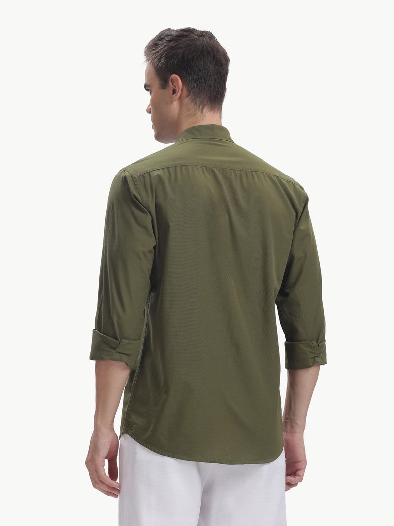 Blue Squad Men Slim Fit Spread Collar Casual Shirt - Image 4