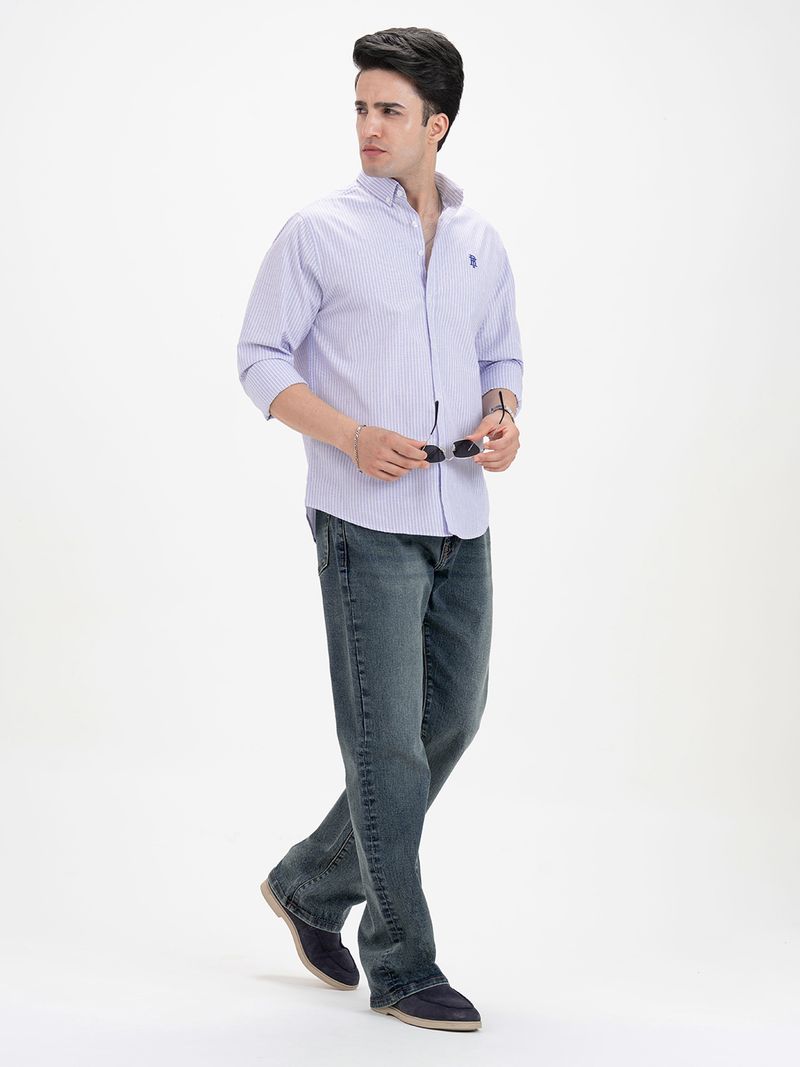 RED TAPE Men Relaxed Fit Striped Shirt - Image 5