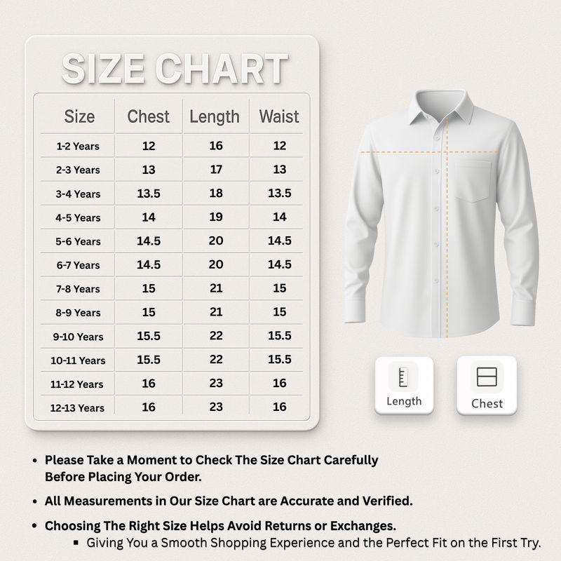 YYQ Boys Regular Fit Solid Spread Collar Casual Shirt (Pack of 2) - Image 4