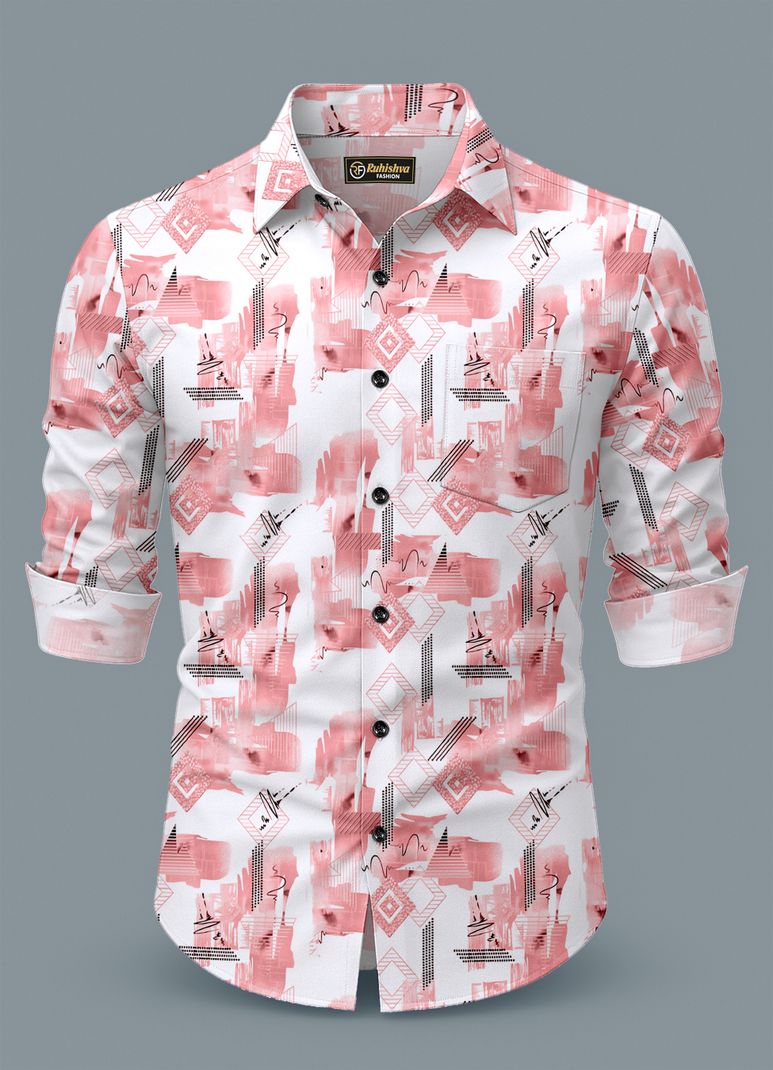 RUHISHVA FASHION Men Regular Fit Printed Shirt - Image 4