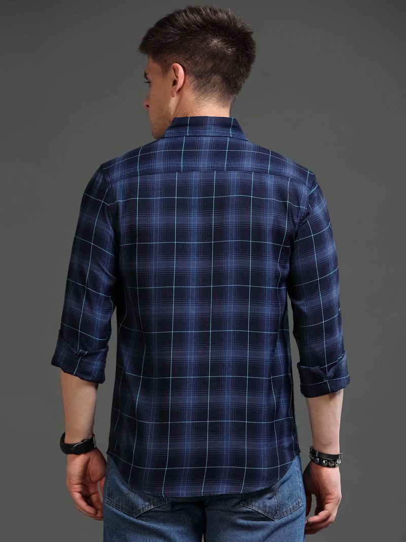 tallwalker Men Regular Fit Checkered Shirt - Image 6