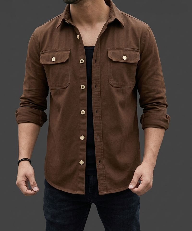 VG BROTHER Men's Casual Spread Shirt - Image 4