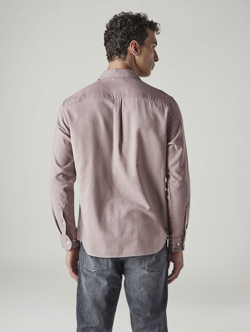 Men Slim Fit Solid Spread Collar Casual Shirt - Image 3