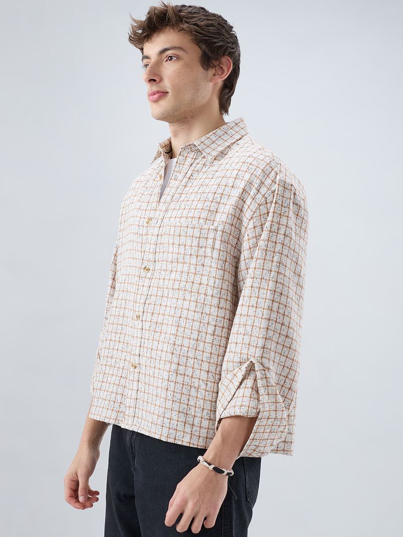 VASTRADO Men Oversized Checkered Shirt - Image 3