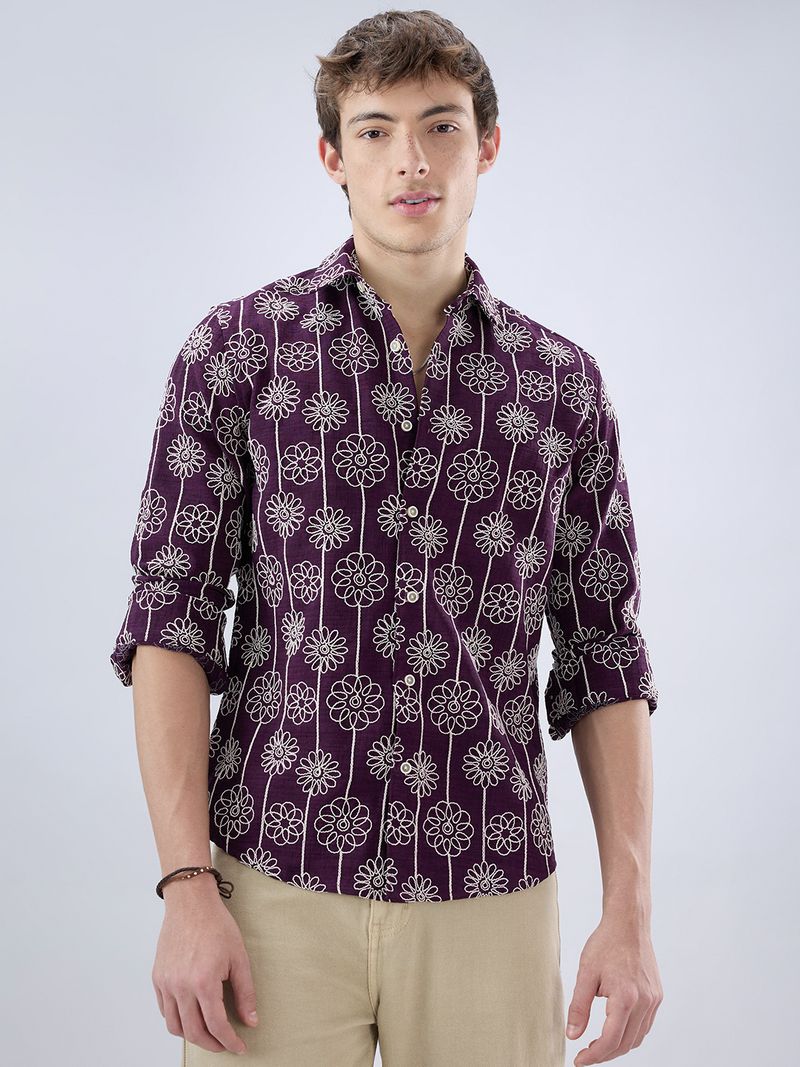VASTRADO Men Regular Fit Floral Print Casual Shirt - Image 2