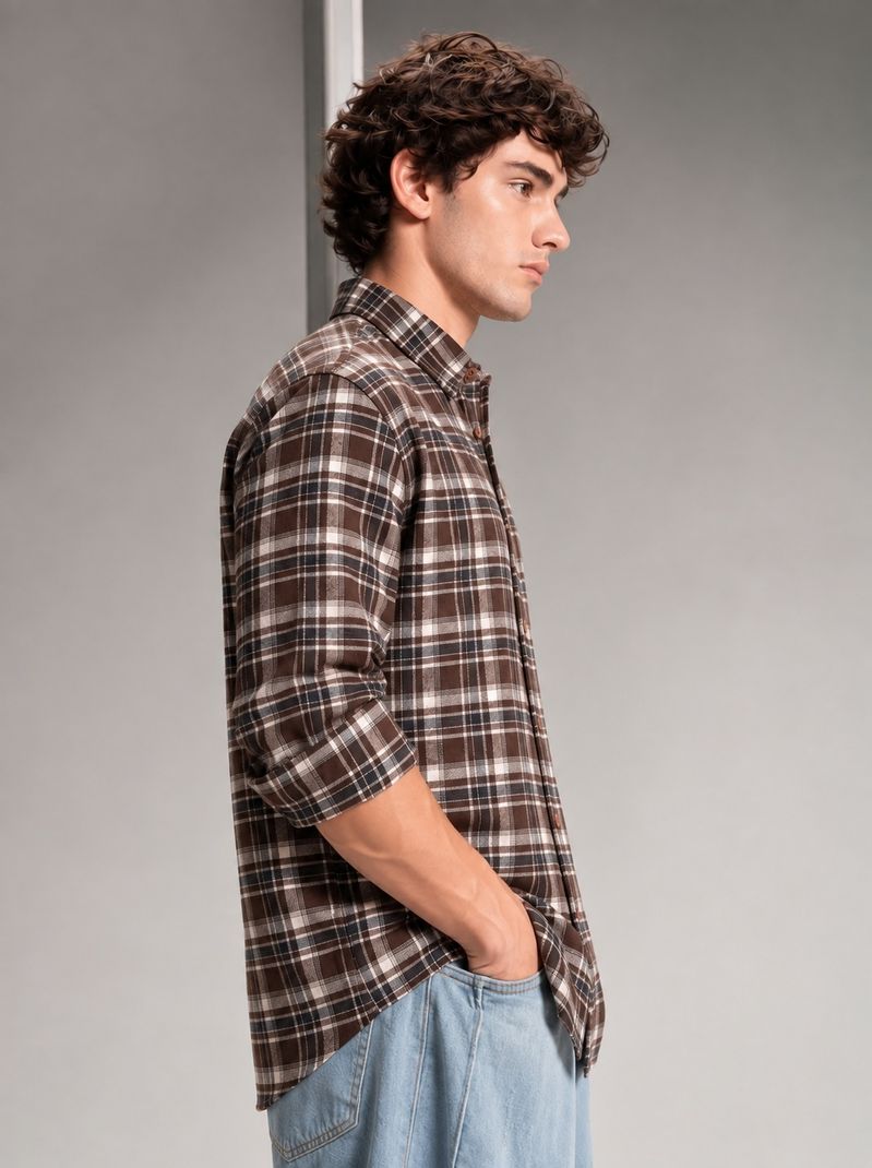 Dark Age Men Regular Fit Checkered Casual Shirt - Image 4