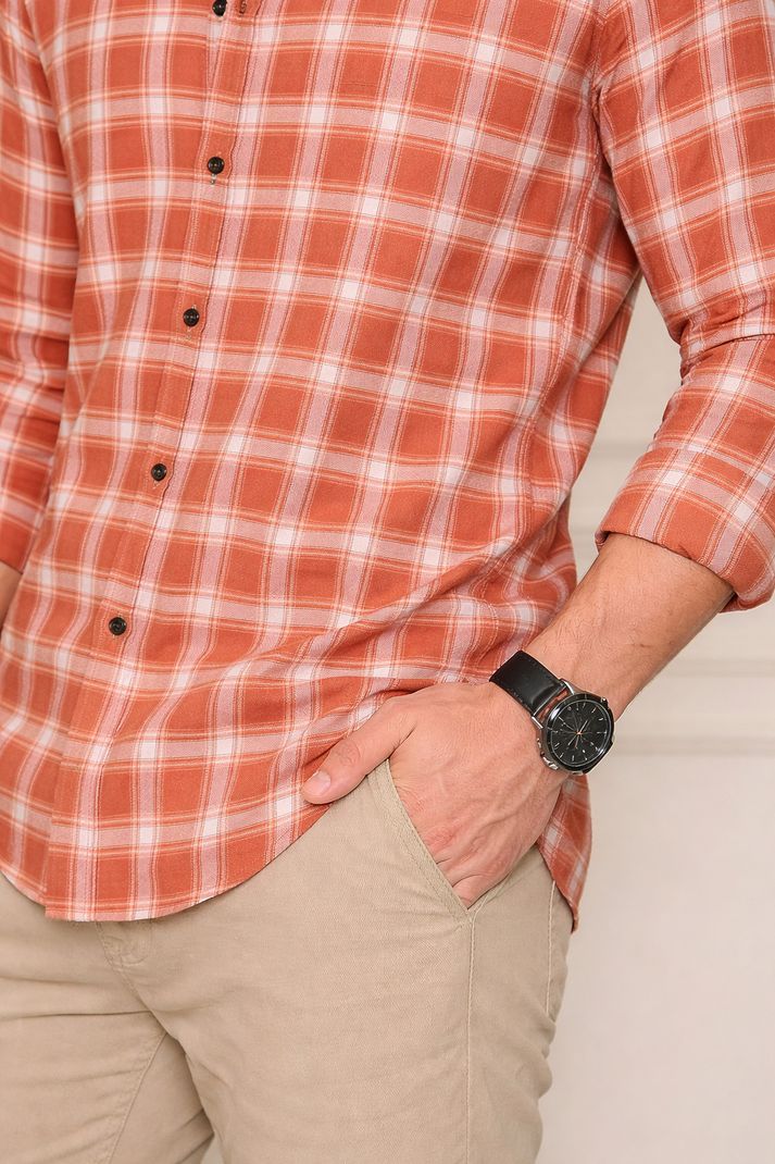 ANP BIHARIKA Men Regular Fit Checkered Shirt - Image 4