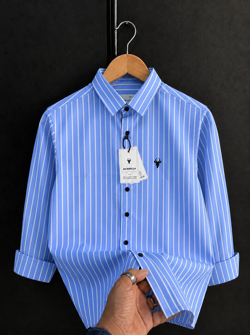 Waridashi Men Regular Fit Striped Casual Shirt - Image 2