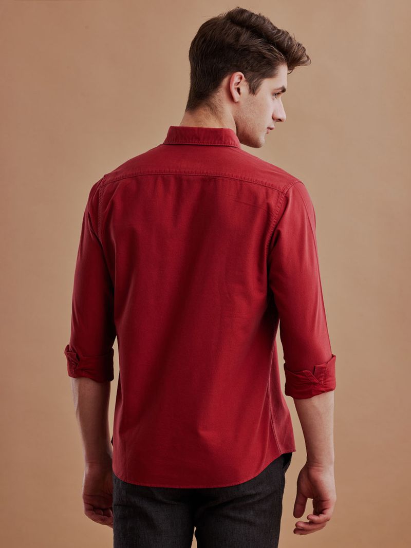 Aldeno Men Regular Fit Solid Button Down Shirt - Image 3