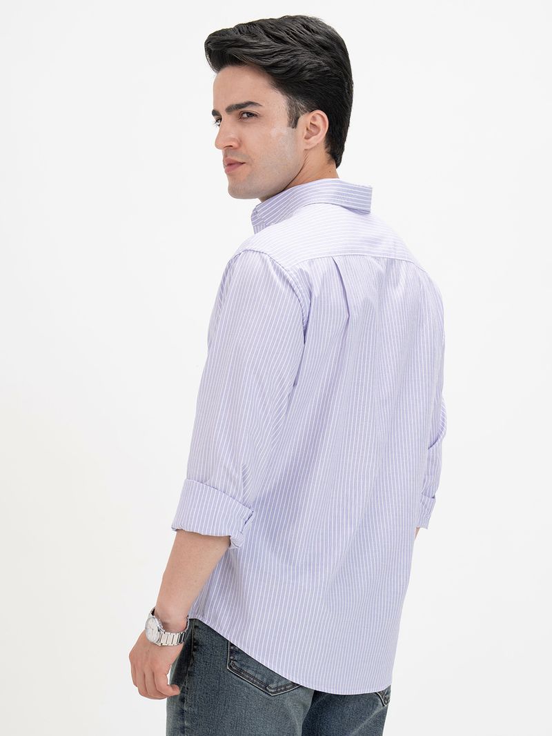 RED TAPE Men Relaxed Fit Striped Shirt - Image 4