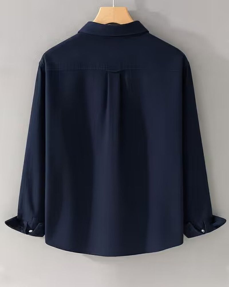Men Regular Fit Solid Spread Collar Casual Shirt - Image 3
