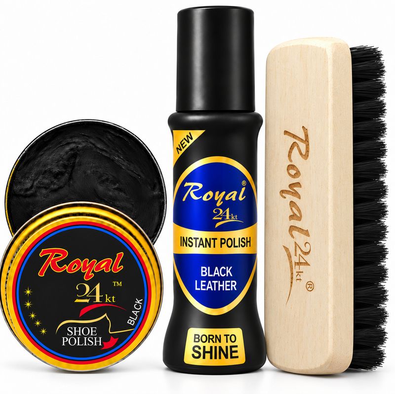 Royal24kt 24kt Black Shoe Care Combo - Image 2