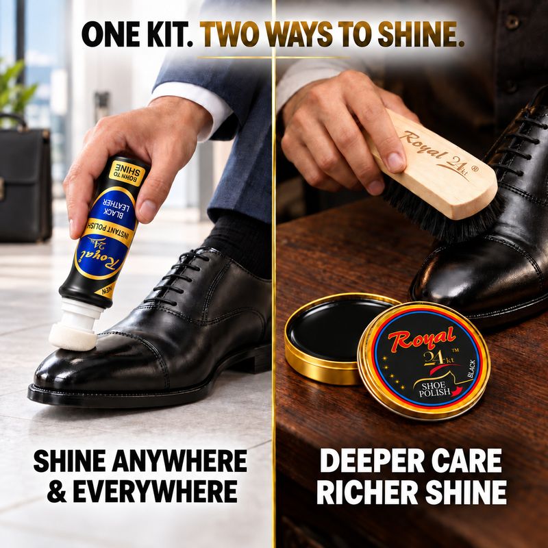 Royal24kt 24kt Black Shoe Care Combo - Image 3