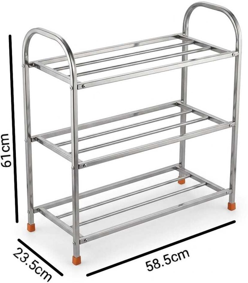 JSSTEEL Stainless Steel Shoe Rack - Image 5