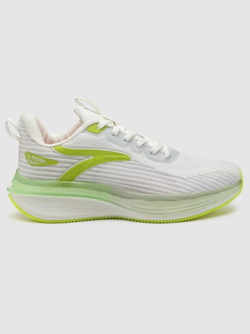 ACTION Athleo TURBO-323 Running Shoes (White, Green, Size 8) - Image 7