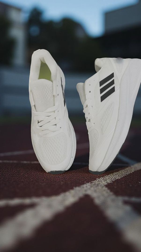 AZEEREXA Indian Frenzy PU Sports Running Shoes for Men White - Image 4