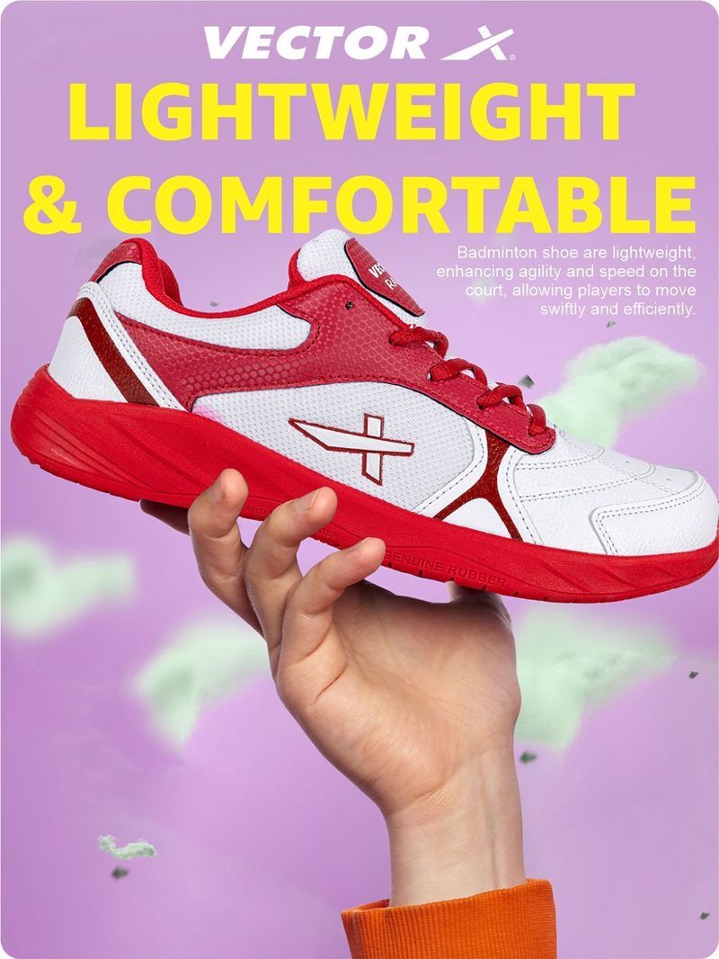 Vector X Ranger Court Shoes Power Cusion Synthetic Mesh - Image 6