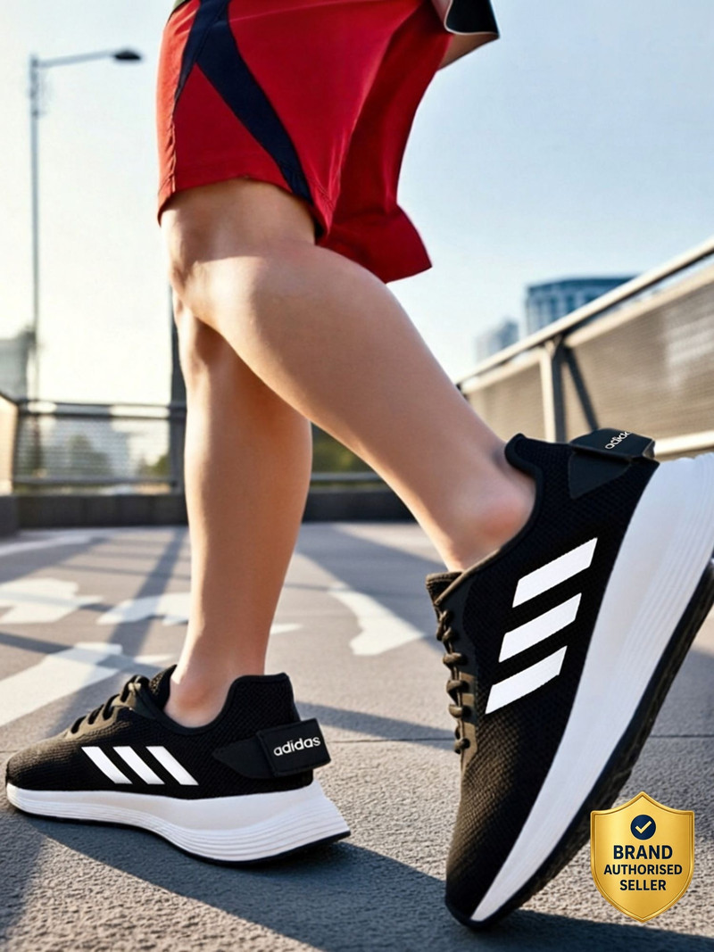 ADIDAS Fluo M Running Shoes For Men Black , 8