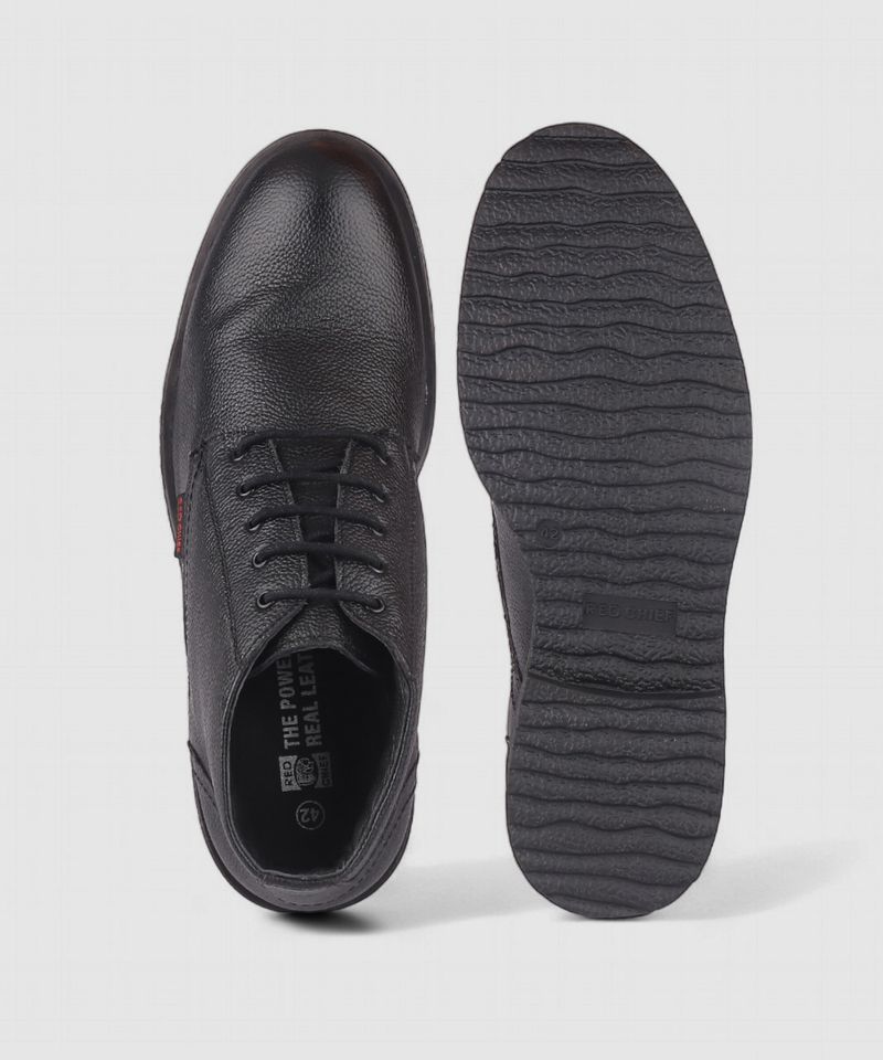 RED CHIEF RC3808 001 Black Derby Boots - Image 5