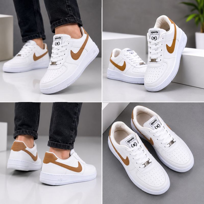 Leevax Men White Sneakers (Size 6) - Image 6