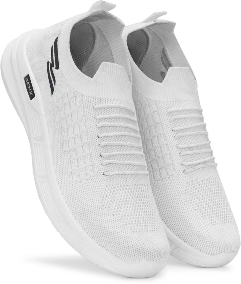 Birde ZenG Men's White Memory Foam Walking Shoes (Size 8) - Image 3