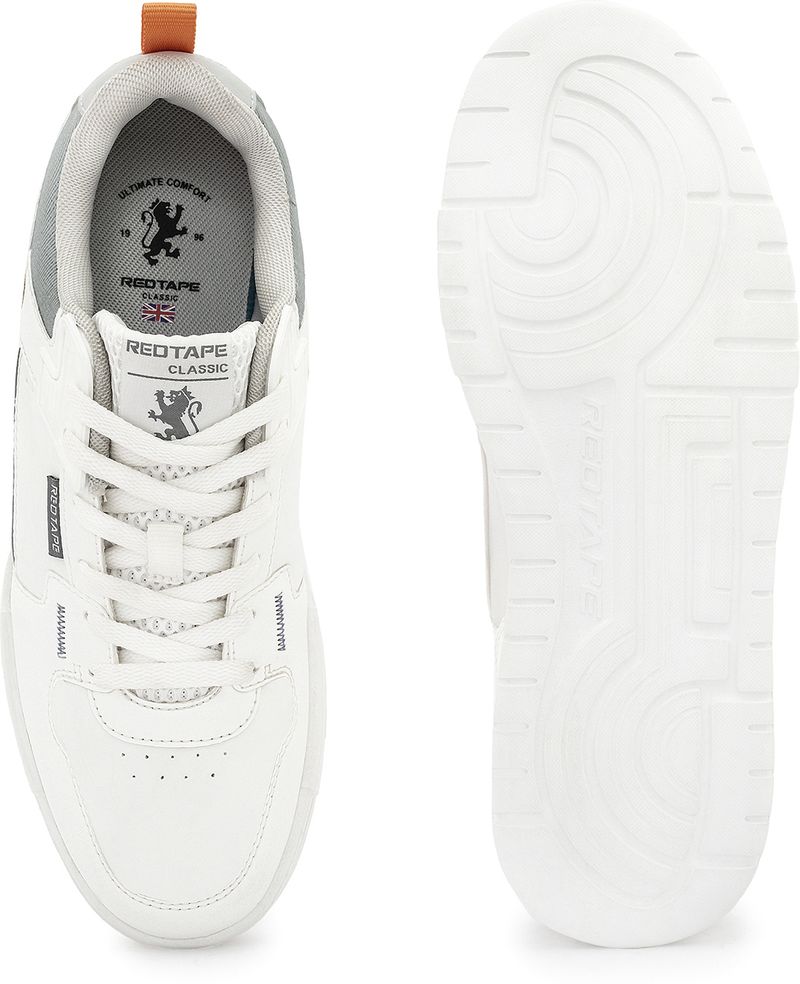 RED TAPE Casual Days Sneakers for Men (White, Green, Size 6) - Image 6