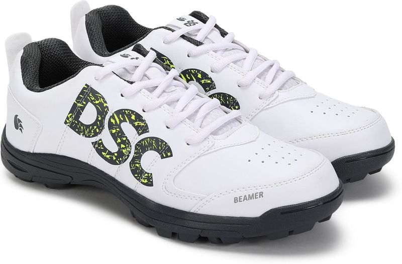 DSC Beamer Cricket Shoes For Men (Grey, White , 10) - Image 4