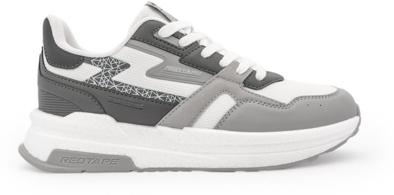RED TAPE Men's Lifestyle Sneakers (White, Grey, Size 6) - Image 3