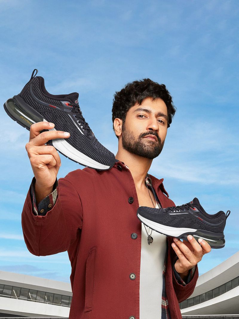 CAMPUS CANVA 's Sports | Memory Extra Bounce Insole with Support-Tech |Lace-Up Running Shoes For Men (Black , 8) - Image 7