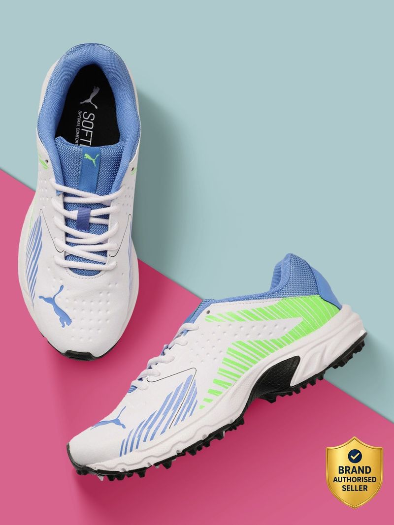 PUMA Cricket Power Shoes for Men (White, Size 6) - Image 2