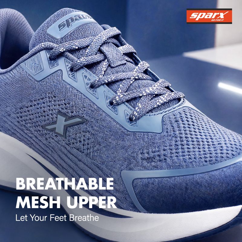 Sparx SM 9108 | Stylish, Comfortable | Walking Shoes For Men (Grey, Black , 8) - Image 5