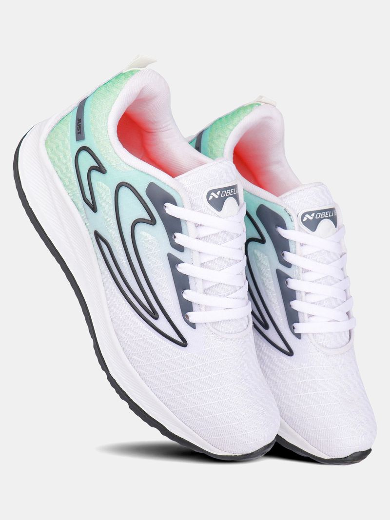 Nobelite White Running Shoes - Image 5