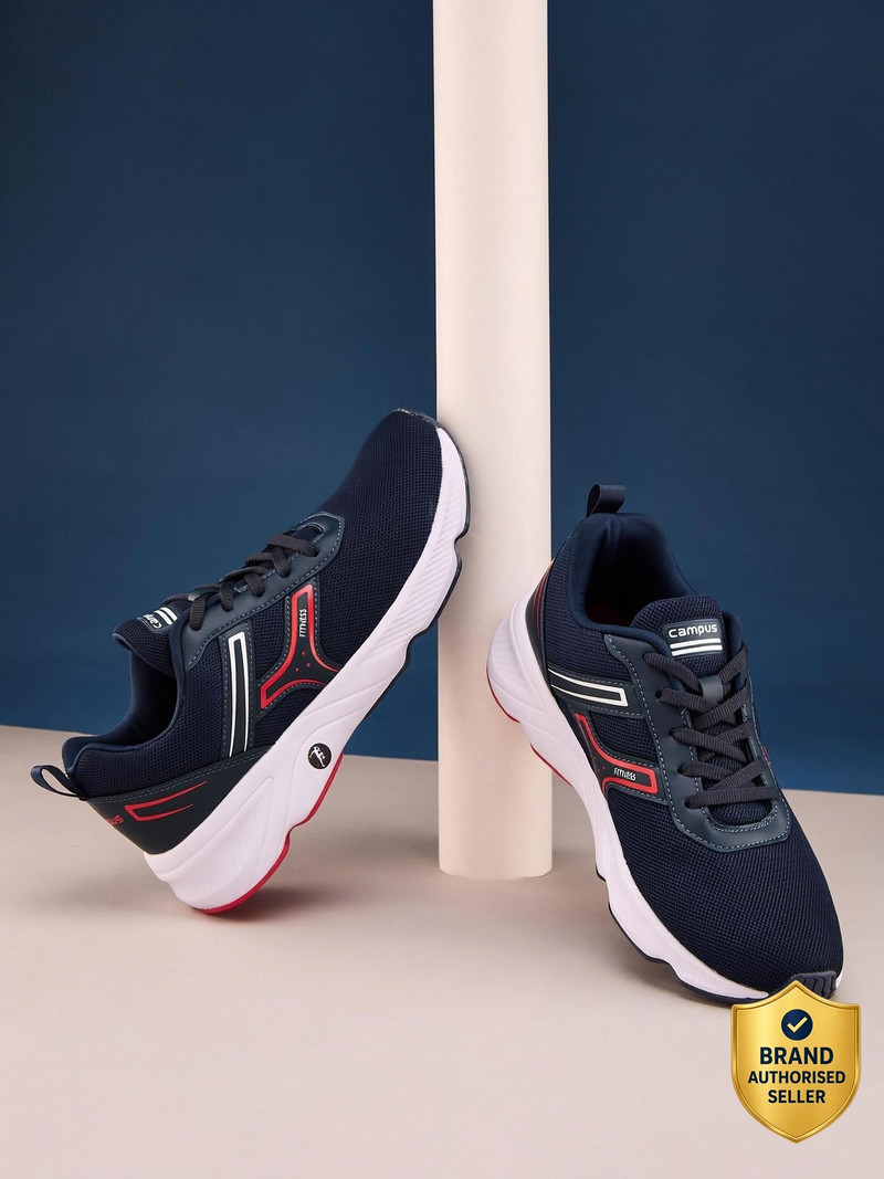 HURRICANE Running Shoes For Men (Navy , 8)