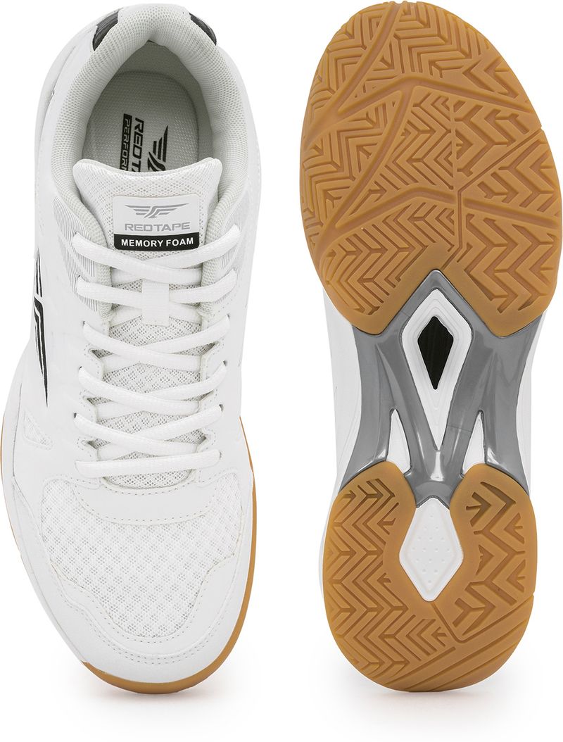 RED TAPE Men's Tennis Shoes (White, Size 10) - Image 6