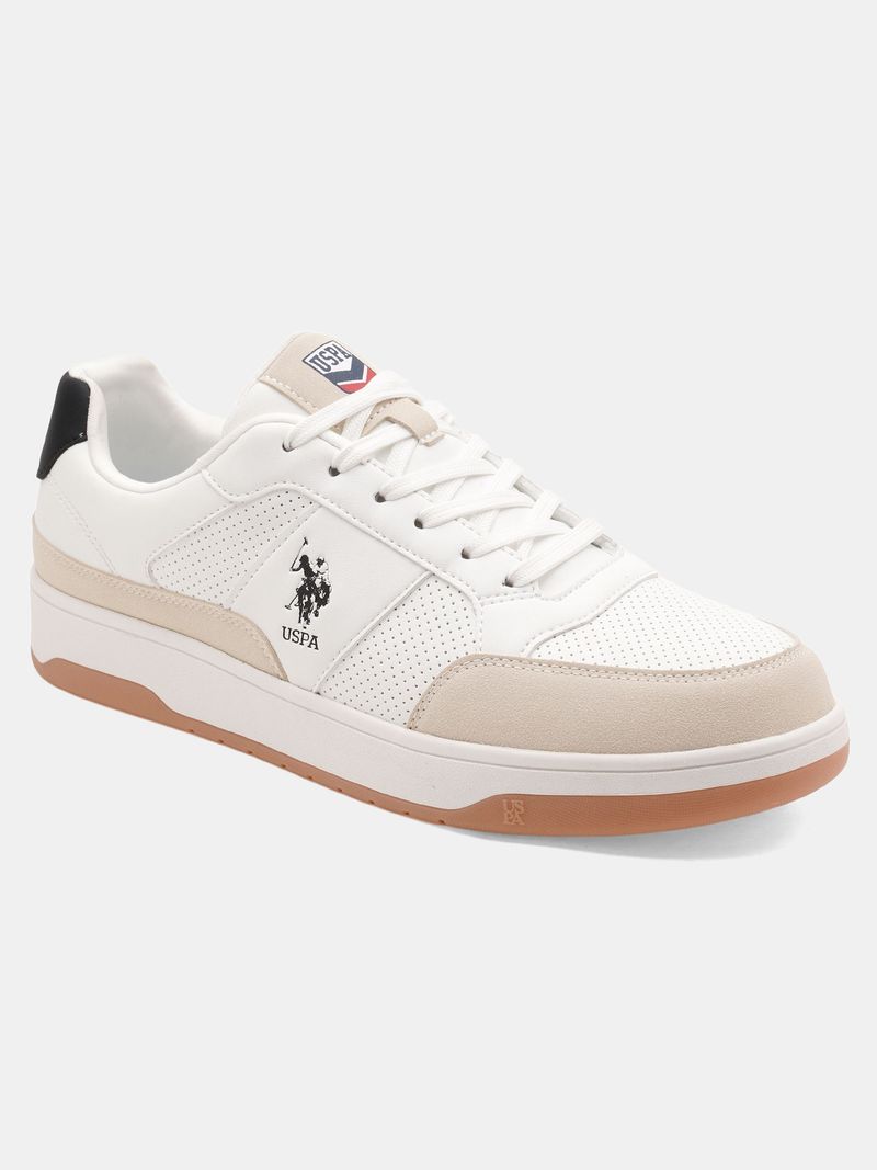 U.S. POLO ASSN. Men's White Sneakers (Size 8) - Image 3