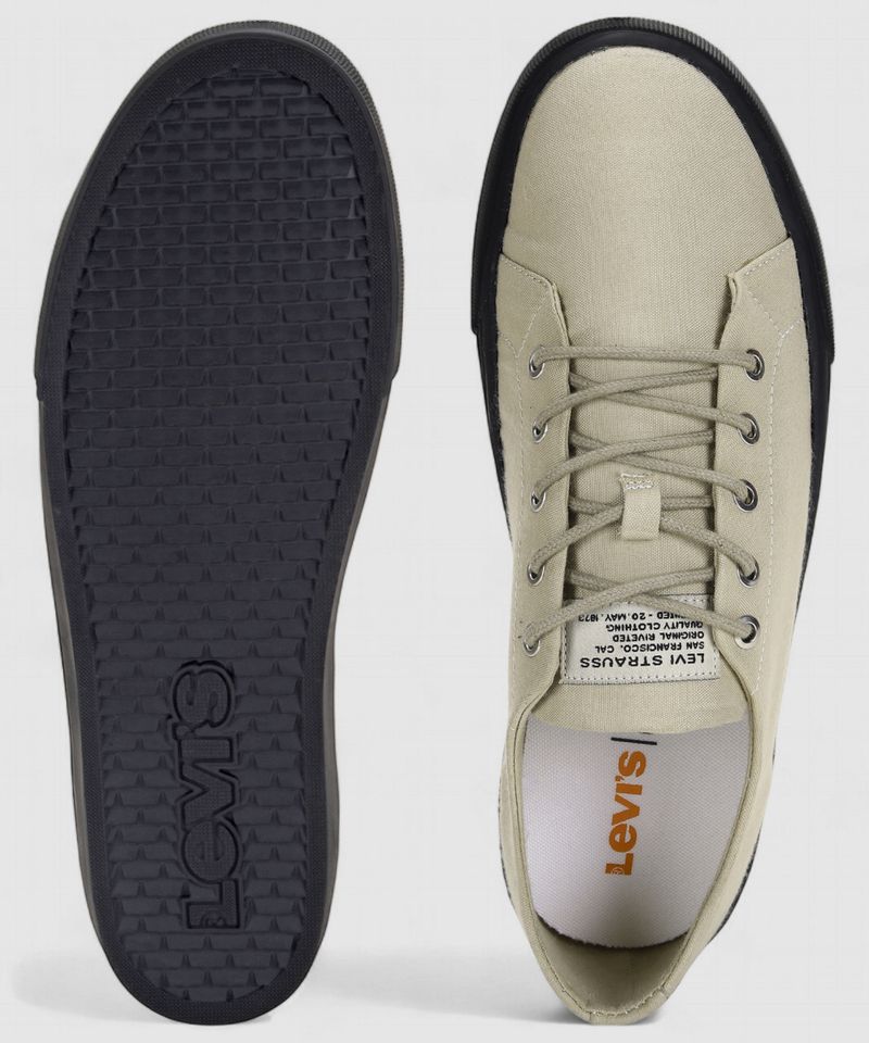 Levi's Men's Off-White Solid Sneakers (Multicolor, Size 11) - Image 6