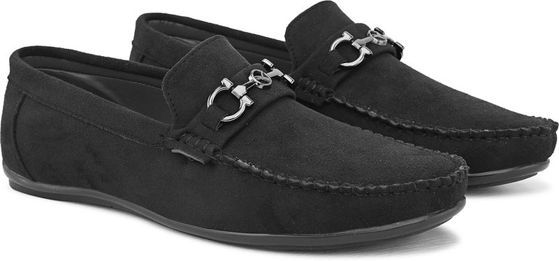 PROVOGUE Men's Horsebit Suede Loafers - Image 5