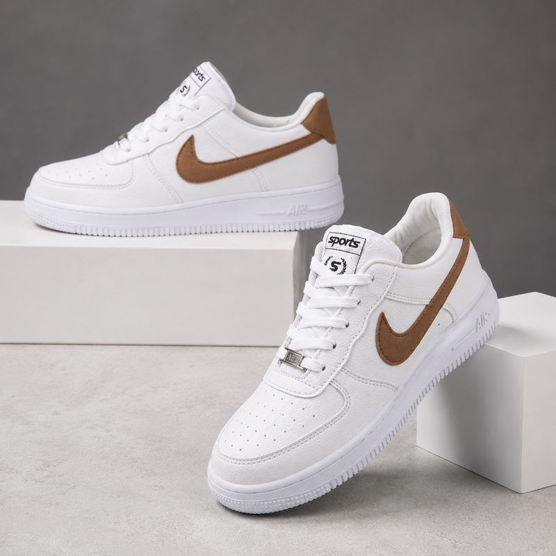 Leevax Men White Sneakers (Size 6) - Image 5