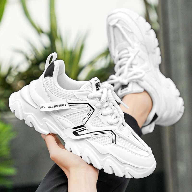 Tsia Solid Sneakers Unisex White 8 - Image 3