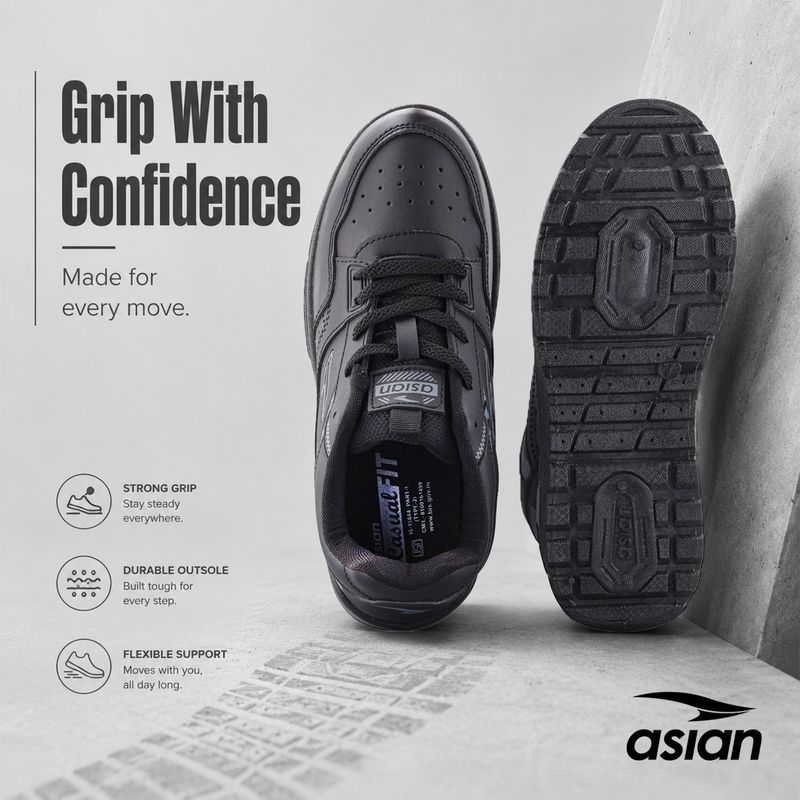 asian Kington-02 Men's Chunky Casual Sneakers - Image 3