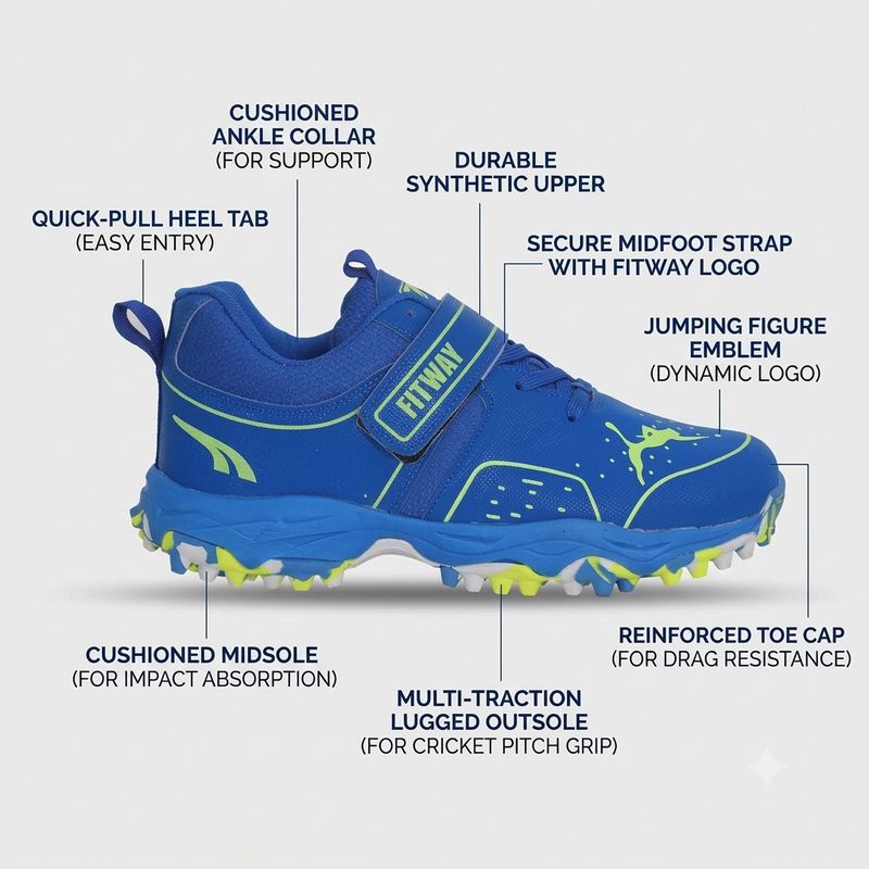 Fitway Unisex Cricket Training Shoes - Image 3