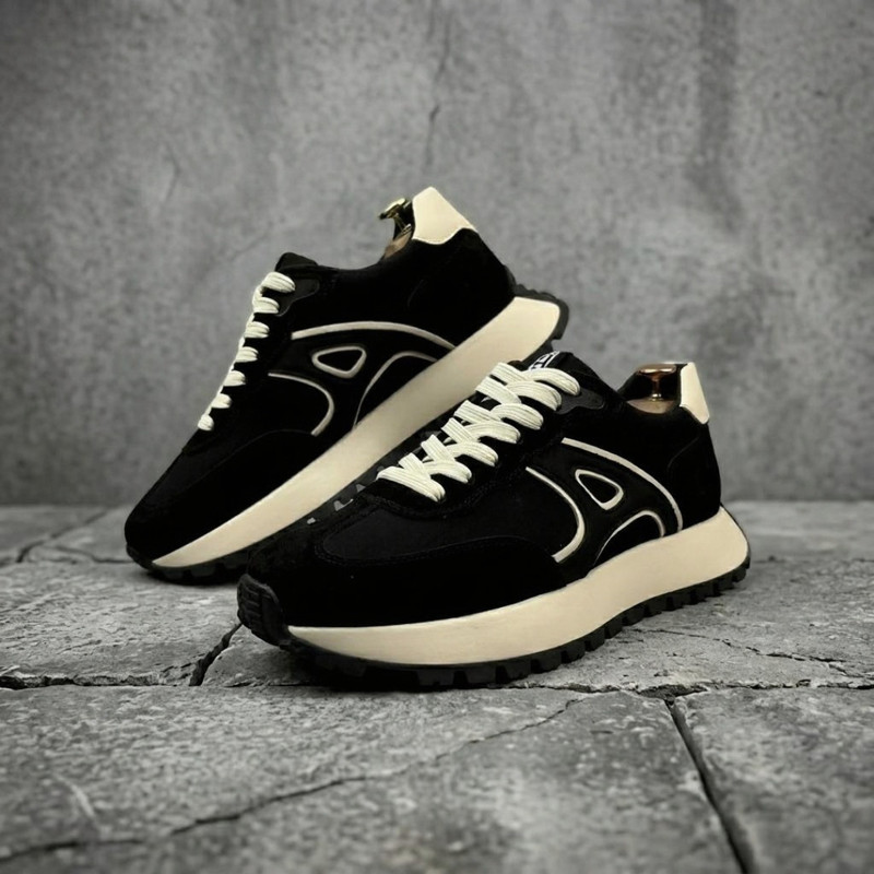Flucky Casual Sneakers Trendy Stylish Korean Shoes For Men Sneakers For Men (Black, Beige , 9)