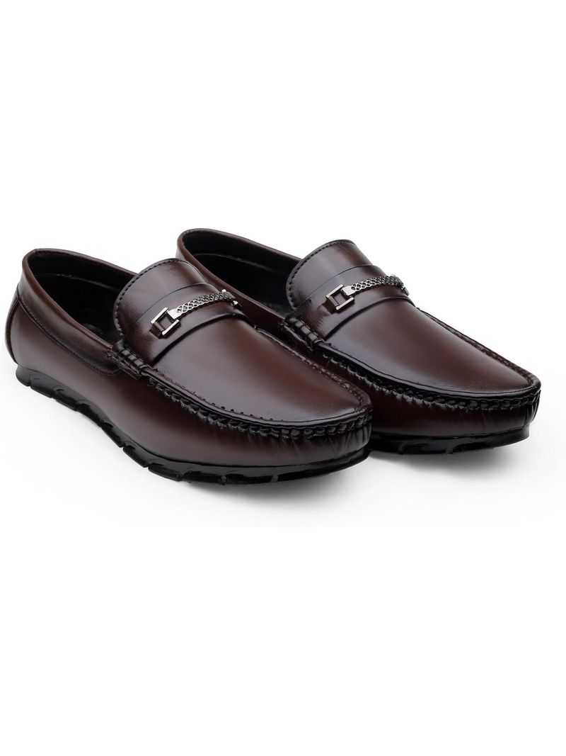 viruformal LF_K-702 Brown Loafers for Men (Size 9) - Image 2
