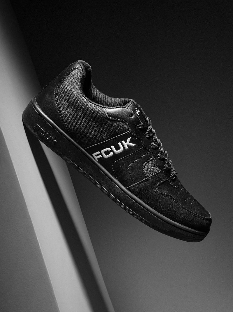 FCUK Sneakers For Men (Black , 9)