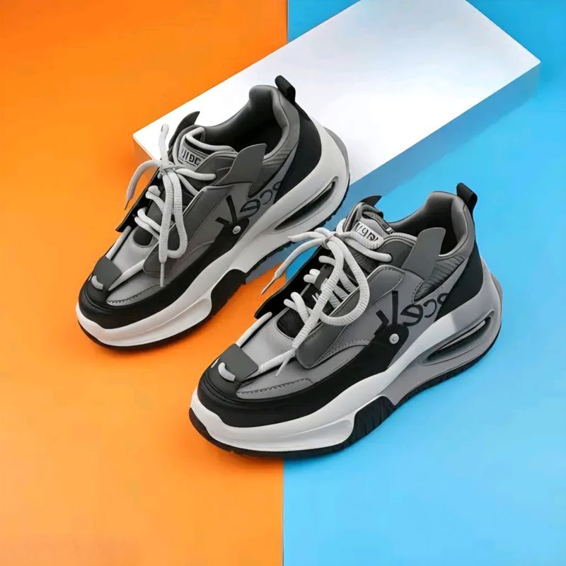 StrideStyle Casuals For Men Grey Black 8 - Image 3