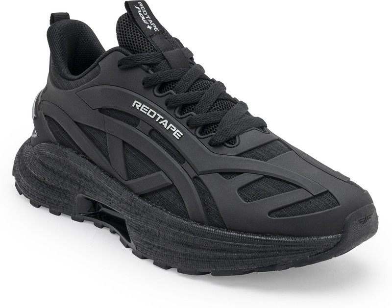 RED TAPE ETPU Athleisure Shoes for Men |Cultured Round-Toe Shape & Cushioning Technology Walking Shoes For Men (Black , 6)