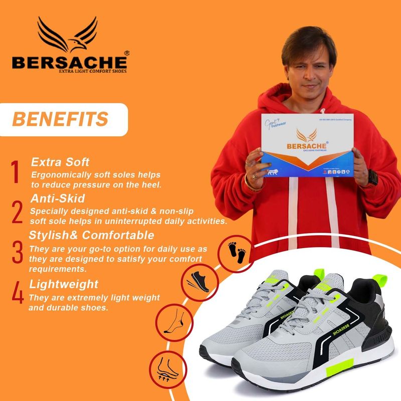 BERSACHE Men's Running Shoes - Image 4